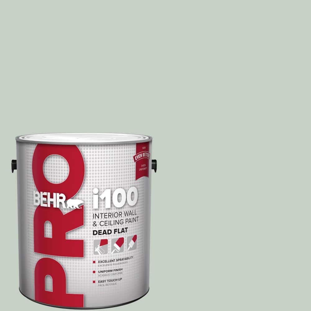 BEHR PRO 1 gal. #N400-2 Frosted Sage Dead Flat Interior Paint (1)
