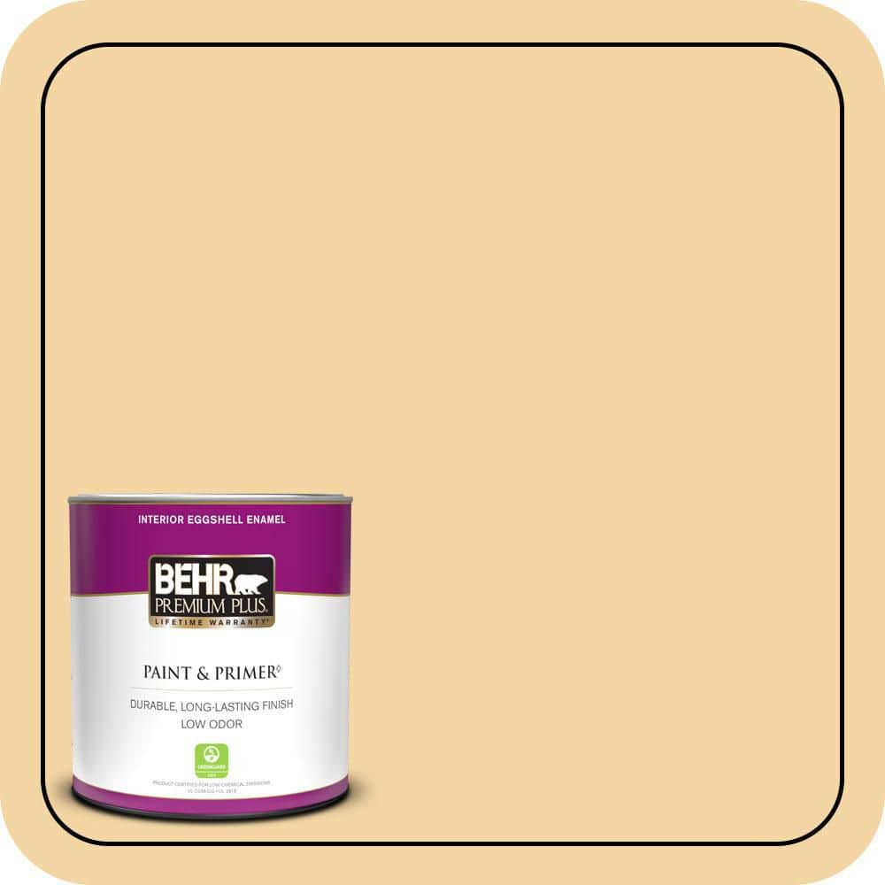 BEHR PREMIUM PLUS #340C-3 Pismo Dunes Enamel & Primer Color Sample