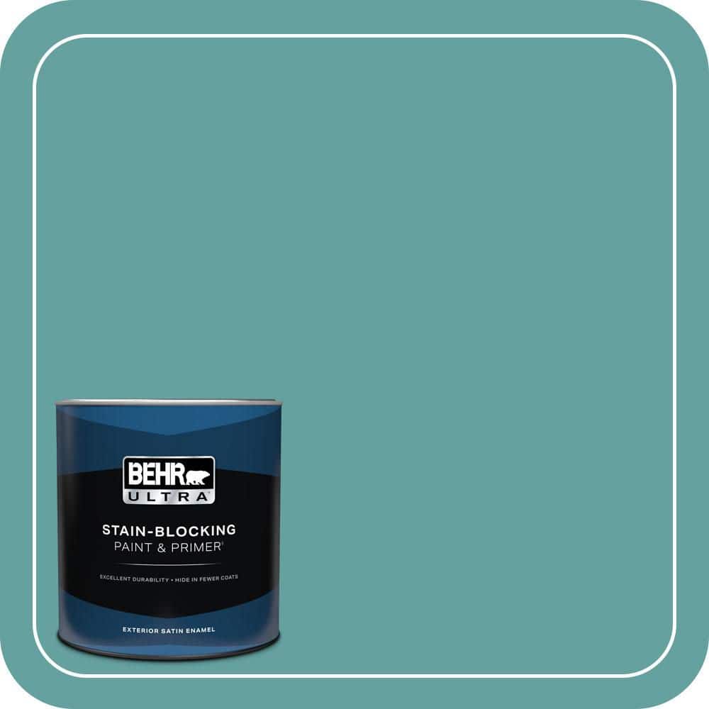 BEHR ULTRA 1 qt. #T13-20 Folk Song Satin Enamel Exterior Paint & Primer