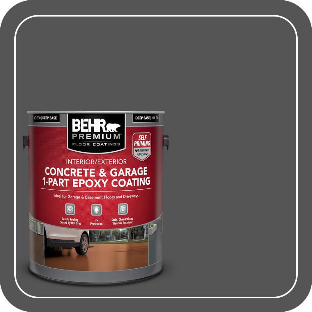 BEHR PREMIUM #PPU25-01 Self-Priming 1-Part Epoxy Satin Interior/Exterior Concrete and Garage Floor Paint (1)
