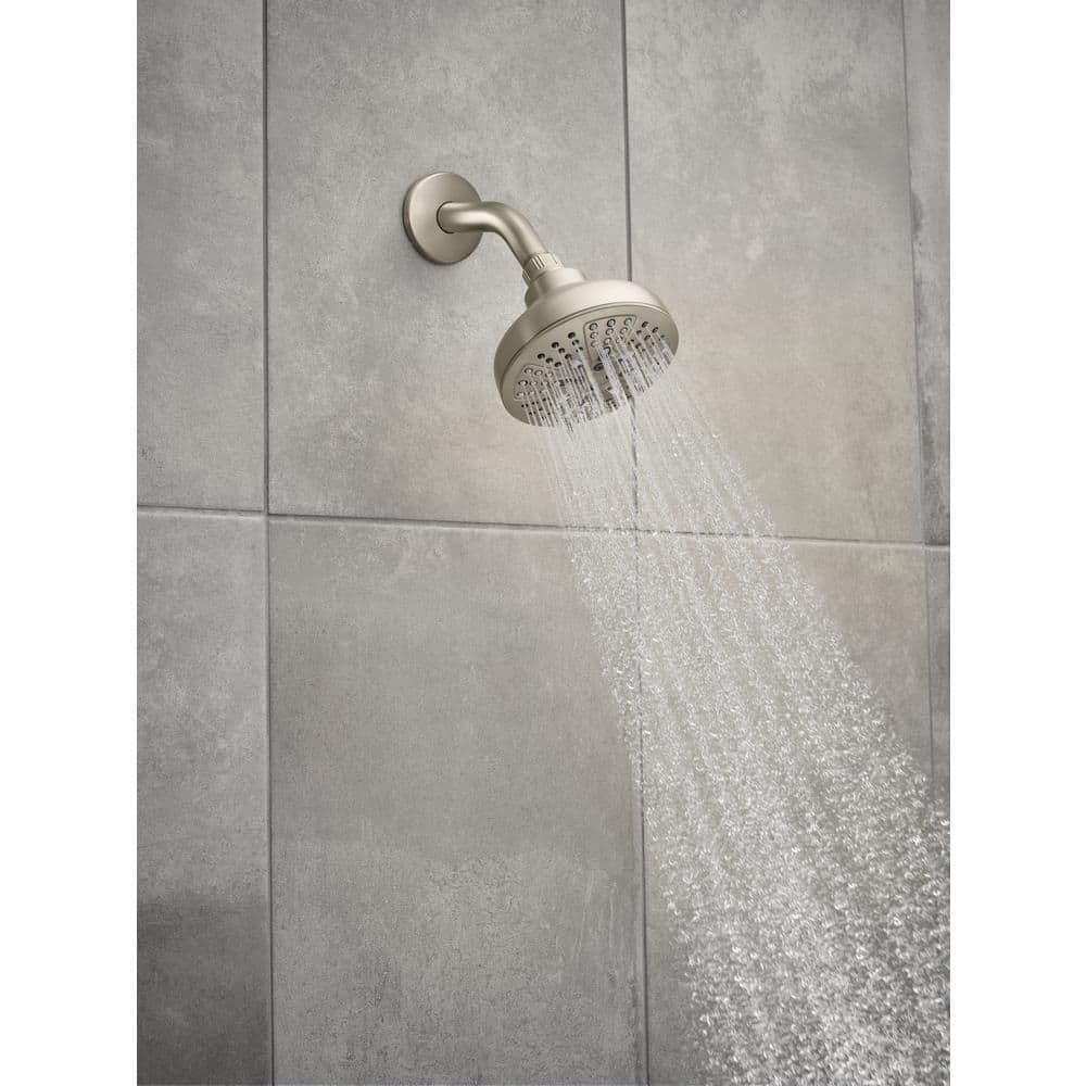 MOEN HydroEnergetix 8-Spray 1.75 GPM 4.75 in. Tub Wall Mount Fixed Shower Head in Spot Resist Brushed Nickel (3)