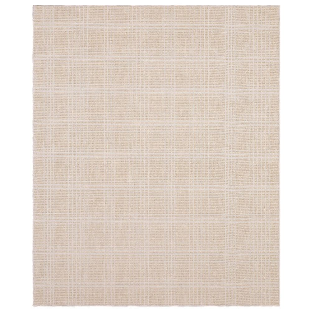 Home Decorators Collection Stonehurst 8 ft. X 10 ft. Beige/Ivory Plaid Area Rug (2)