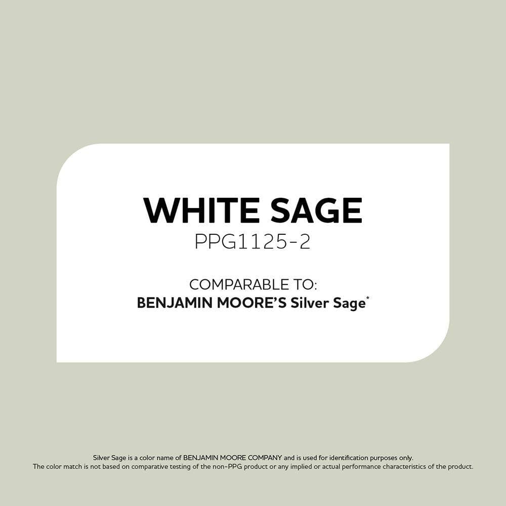 Glidden Diamond 1 gal. PPG1125-2 White Sage Eggshell Interior Paint with Primer (3)