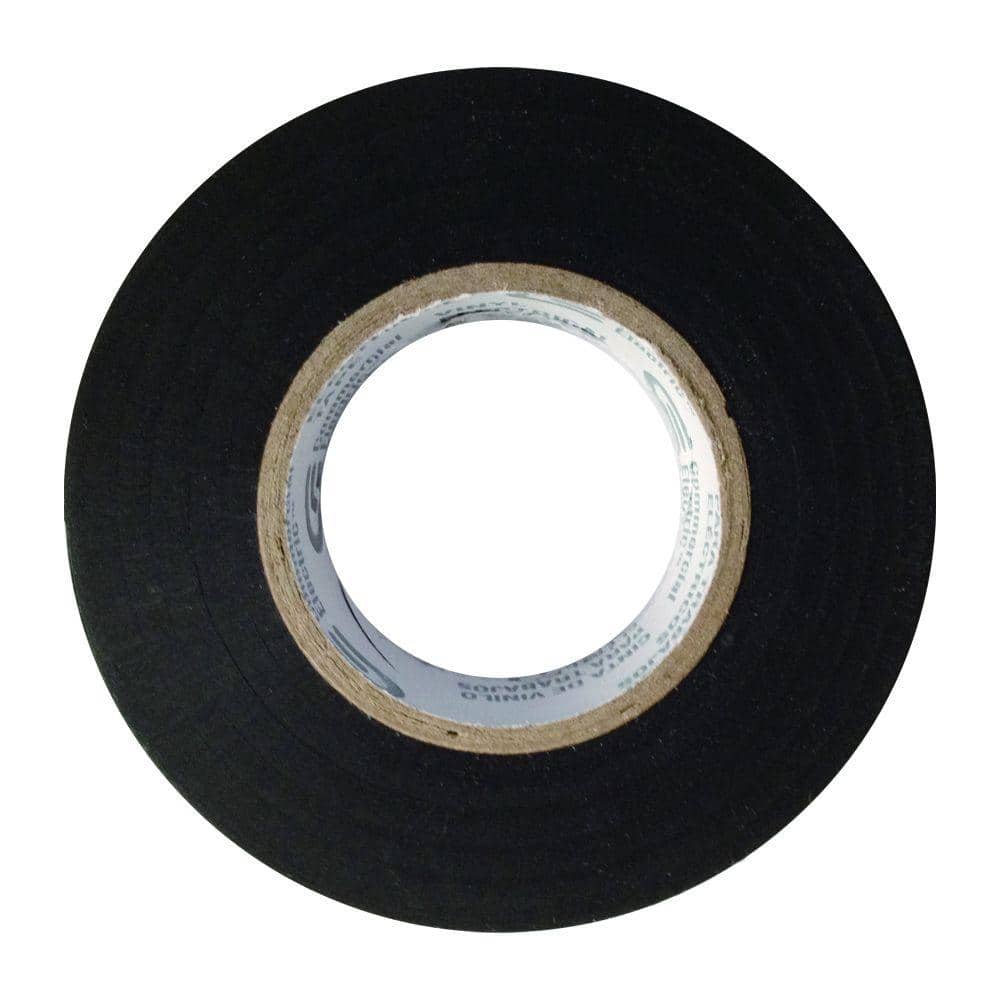 Commercial Electric 3/4 in. x 60 ft. x 7 mil Vinyl Electrical Tape, Black (3)