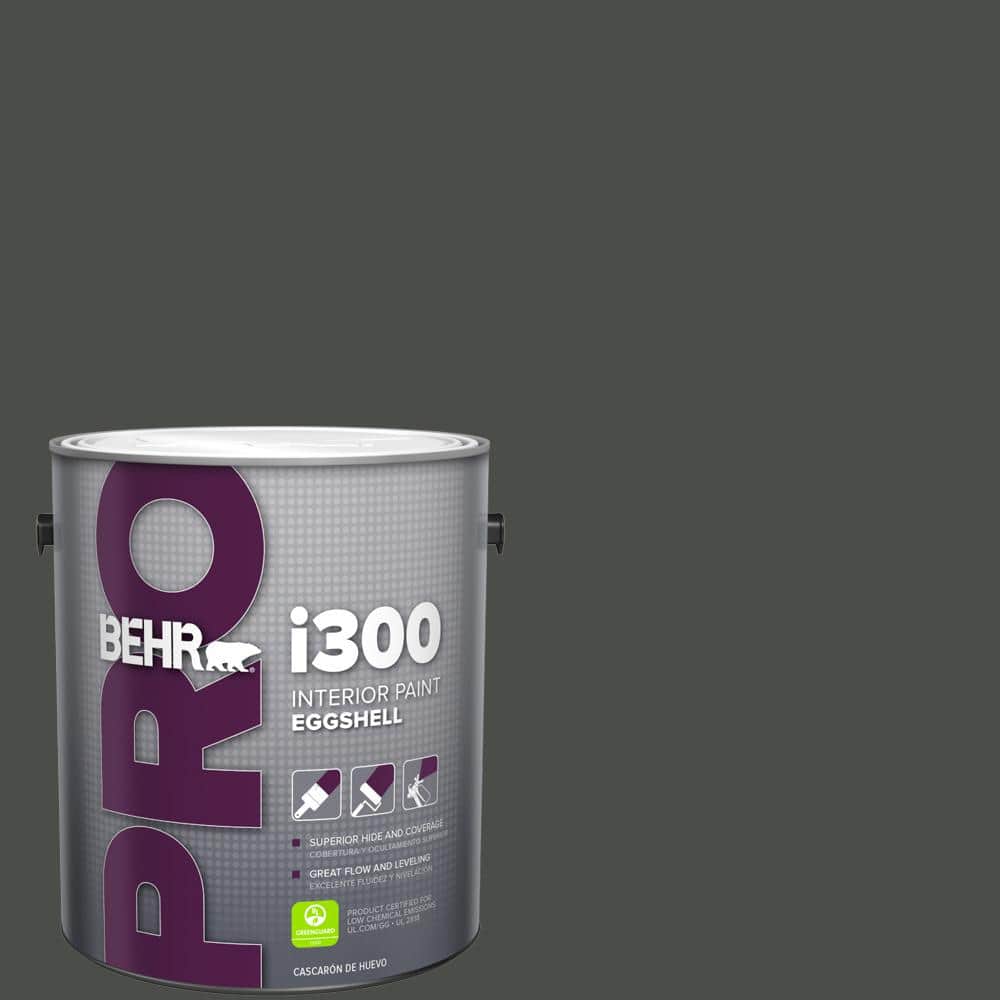 BEHR PRO 1 gal. #710F-7 Black Swan Eggshell Interior Paint