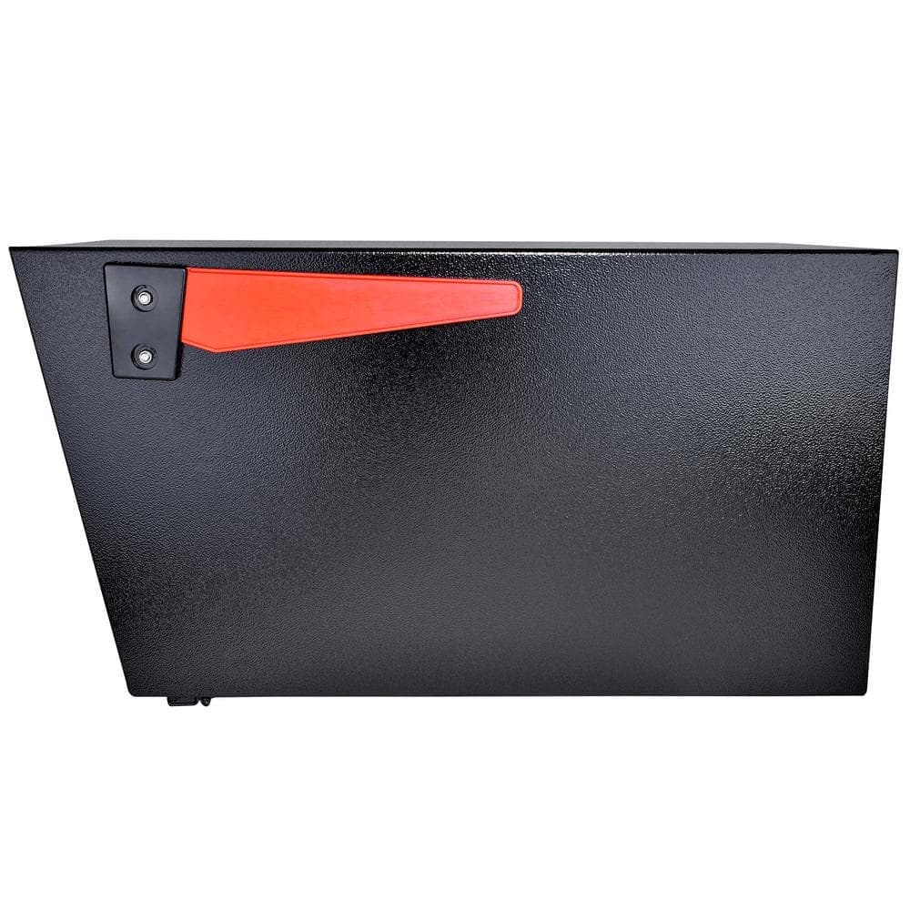 Mail Boss Mail Manager PRO Locking Post Mount Mailbox with High Security Reinforced Patented Locking System, Black (2)