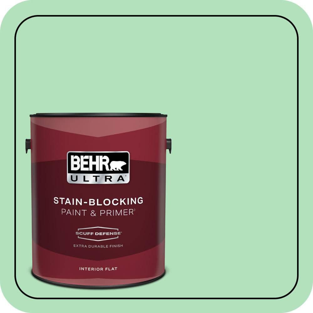 BEHR ULTRA 1 gal. #P400-3 Folk Tale Extra Durable Flat Interior Paint & Primer (1)