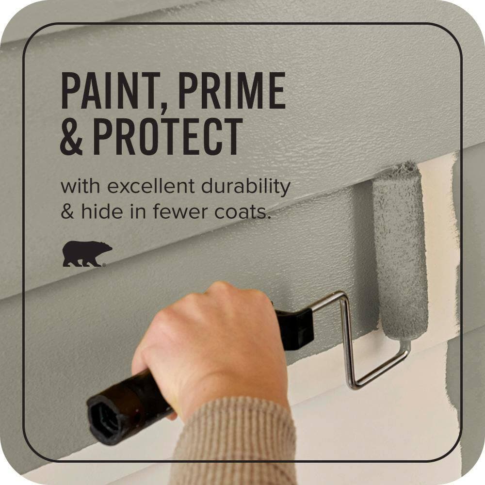 BEHR ULTRA 1 qt. #N350-5 Muted Sage Satin Enamel Exterior Paint & Primer (3)