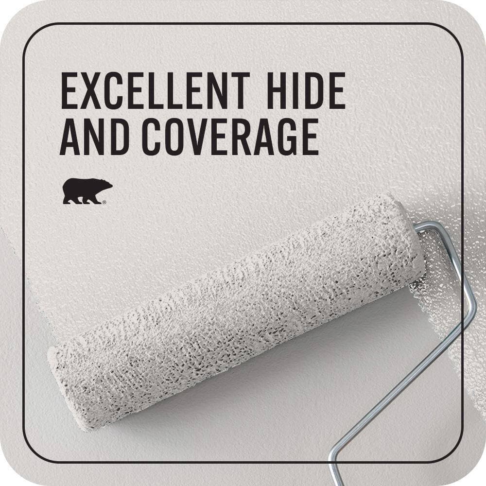 BEHR PREMIUM PLUS #MQ3-03 Pink Chalk Flat Interior/Exterior Paint & Primer Color Sample (4)
