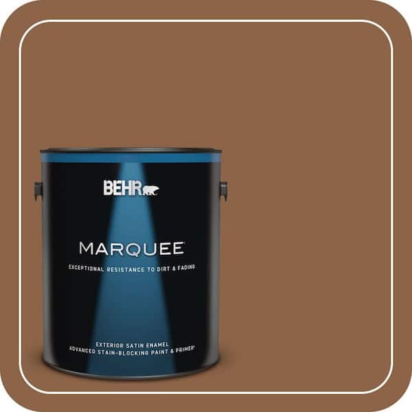BEHR MARQUEE 1 gal. #S240-7 Leather Work Satin Enamel Exterior Paint & Primer (2)