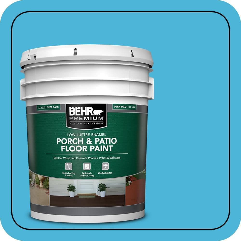 BEHR PREMIUM #P490-4 Textured Low-Lustre Enamel Interior/Exterior Porch and Patio Anti-Slip Floor Paint (1)