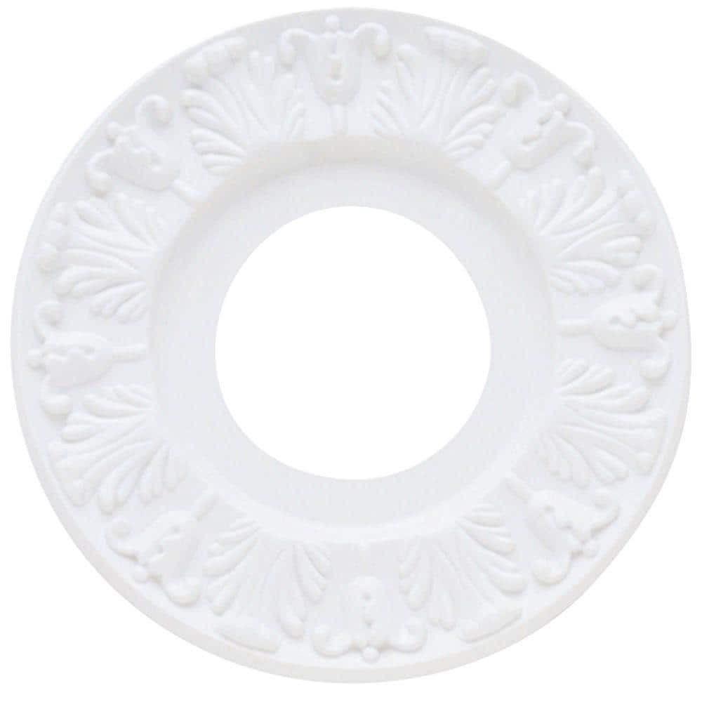Hampton Bay 10 in. White Victorian Ceiling Medallion (2)