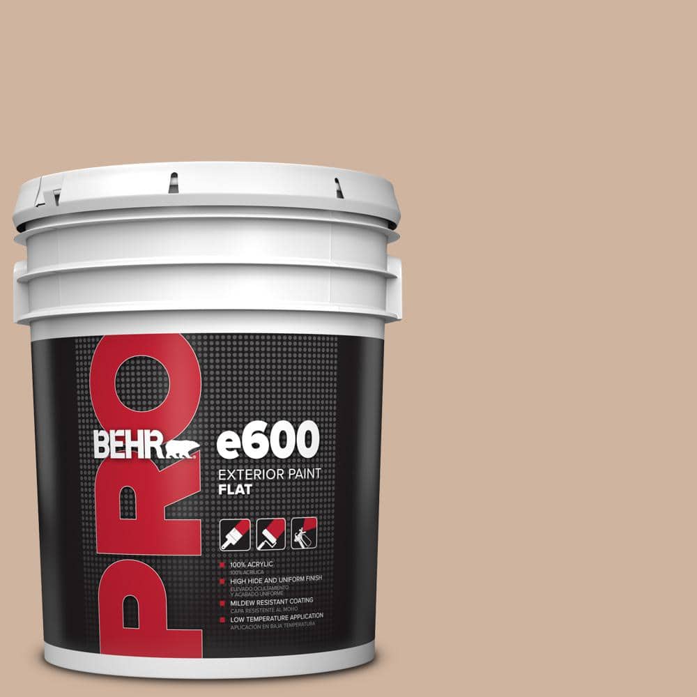 BEHR PRO 5 gal. #BNC-01 Bauhaus Buff Flat Exterior Paint (1)