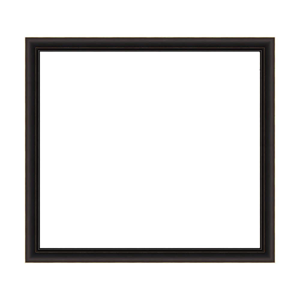 Amanti Art Mirror Makeover Trio Oil Rubbed Bronze 41.25 in. W x 37.25 in. H Bathroom Mirror Frame Border Kit-Fits a 40 x 36 Mirror (1)