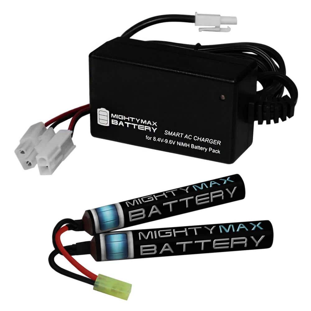 MIGHTY MAX BATTERY 8.4-Volt 1600mAh Butterfly for UMAREX GG HK MP5 SD5 COVERT Plus 8-Volt Charger (1)