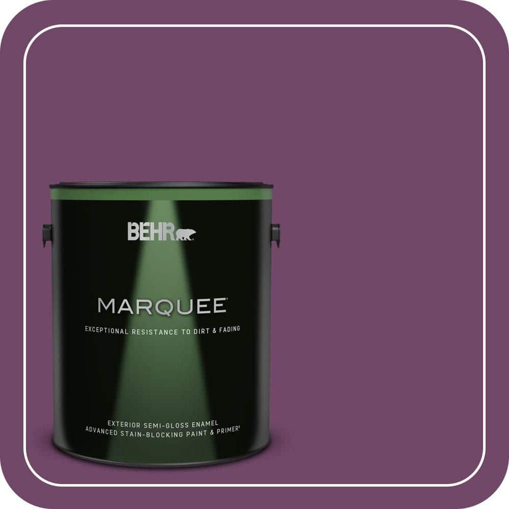 BEHR MARQUEE 1 gal. #S-G-680 Raspberry Mousse Semi-Gloss Enamel Exterior Paint & Primer