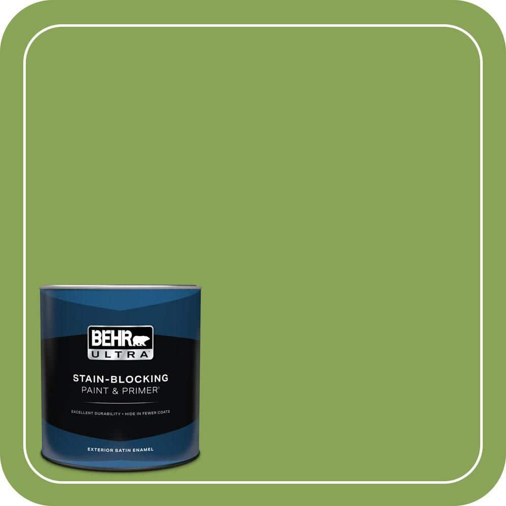 BEHR ULTRA 1 qt. #P370-6 Salamander Satin Enamel Exterior Paint & Primer