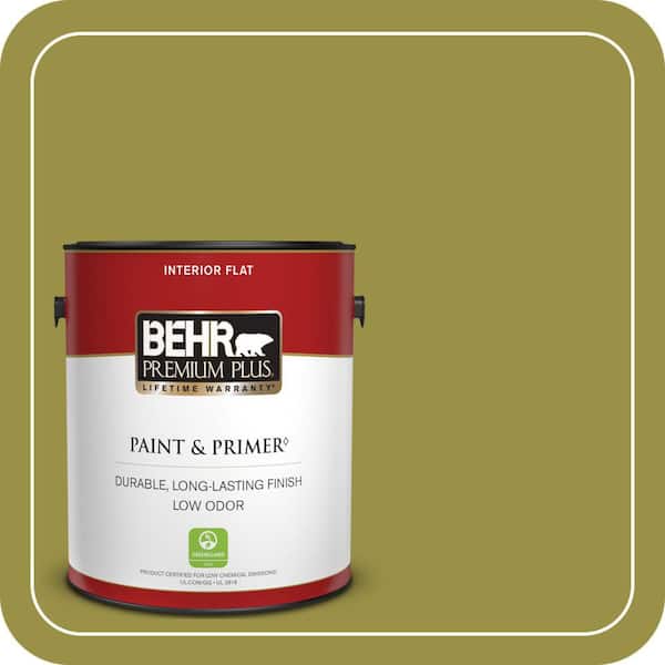 BEHR PREMIUM PLUS Home Decorators Collection #HDC-FL13-8 Tangy Dill Enamel Interior/Exterior Paint & Primer Color Sample (2)