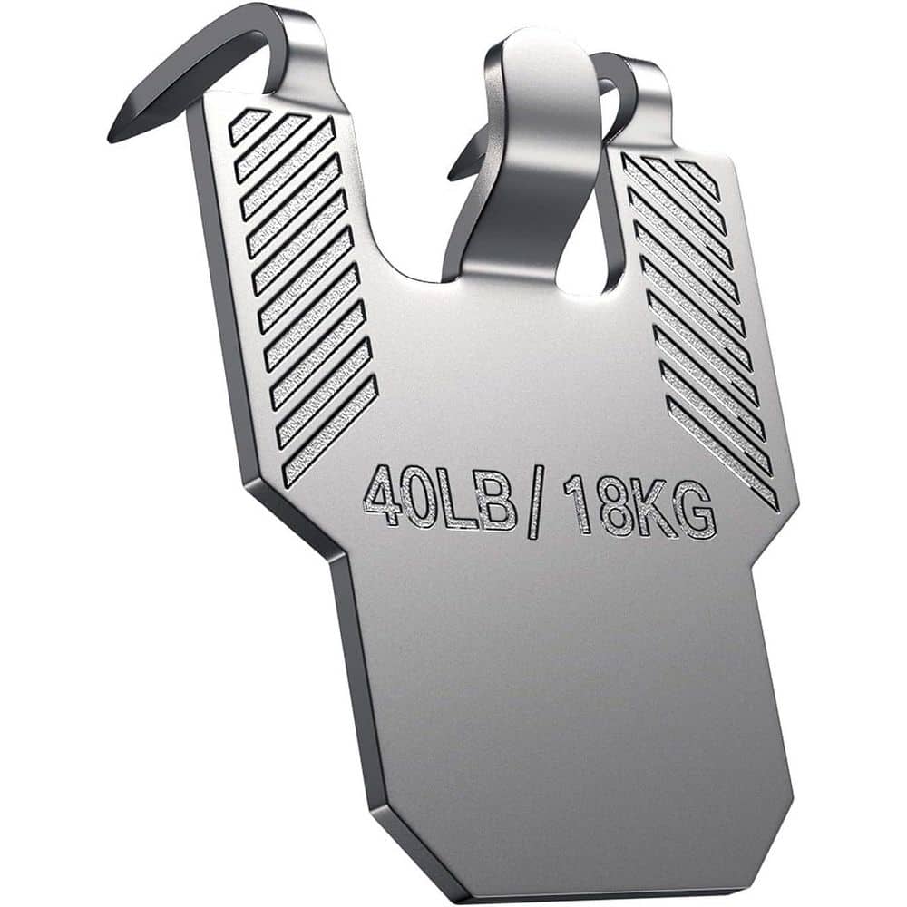 Adrinfly Claw Hooks for Drywall Heavy Duty Picture Hanger Kit 20-Pack Silver (1)