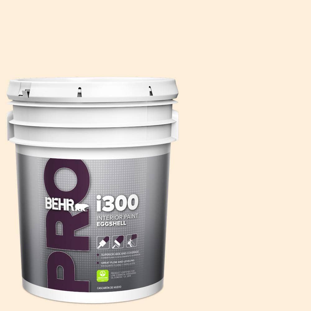 BEHR PRO 5 gal. #70 Linen White Eggshell Interior Paint