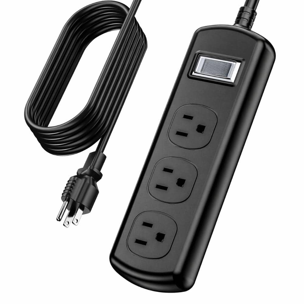 Unbranded IPX6 Outdoor Weatherproof Power Strip 3 Wide Outlets Surge Protector 25 Ft Heavy Duty Extension Cord