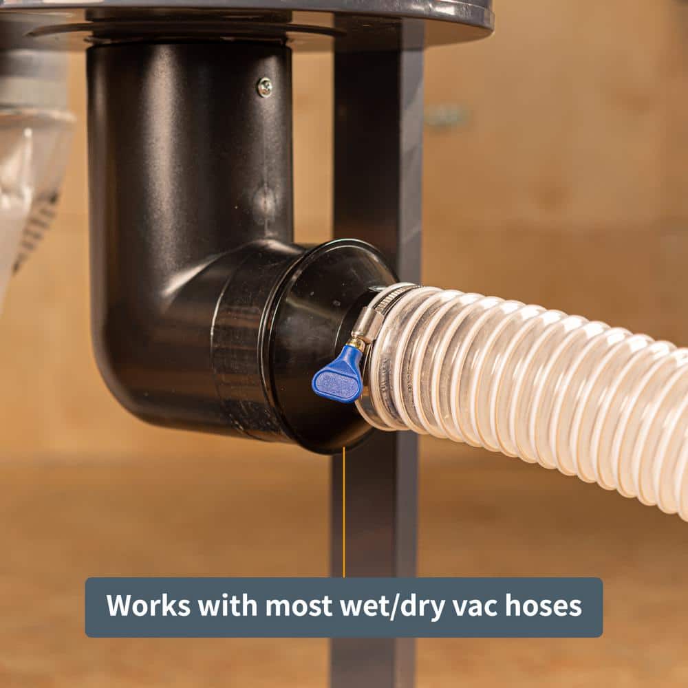 ‎POWERTEC 4 in. Dust Port to 2-1/2 in. Hose Reducer for Dust Collection System (2)