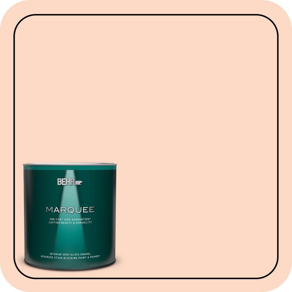 BEHR MARQUEE 1 qt. #P190-1 Fire Mist Semi-Gloss Enamel Interior Paint & Primer