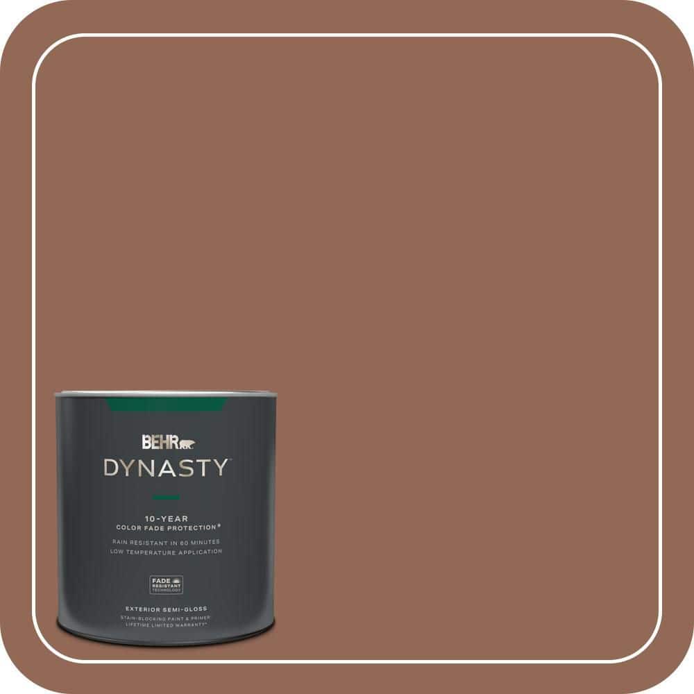 BEHR DYNASTY 1 qt. #S190-6 Rio Rust Semi-Gloss Exterior Stain-Blocking Paint & Primer