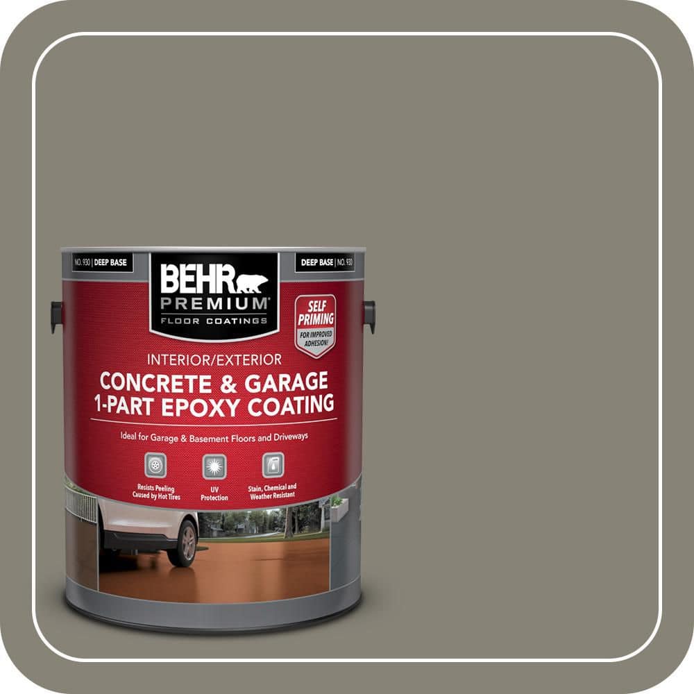 BEHR PREMIUM #SC-144 Self-Priming 1-Part Epoxy Satin Interior/Exterior Concrete and Garage Floor Paint (1)