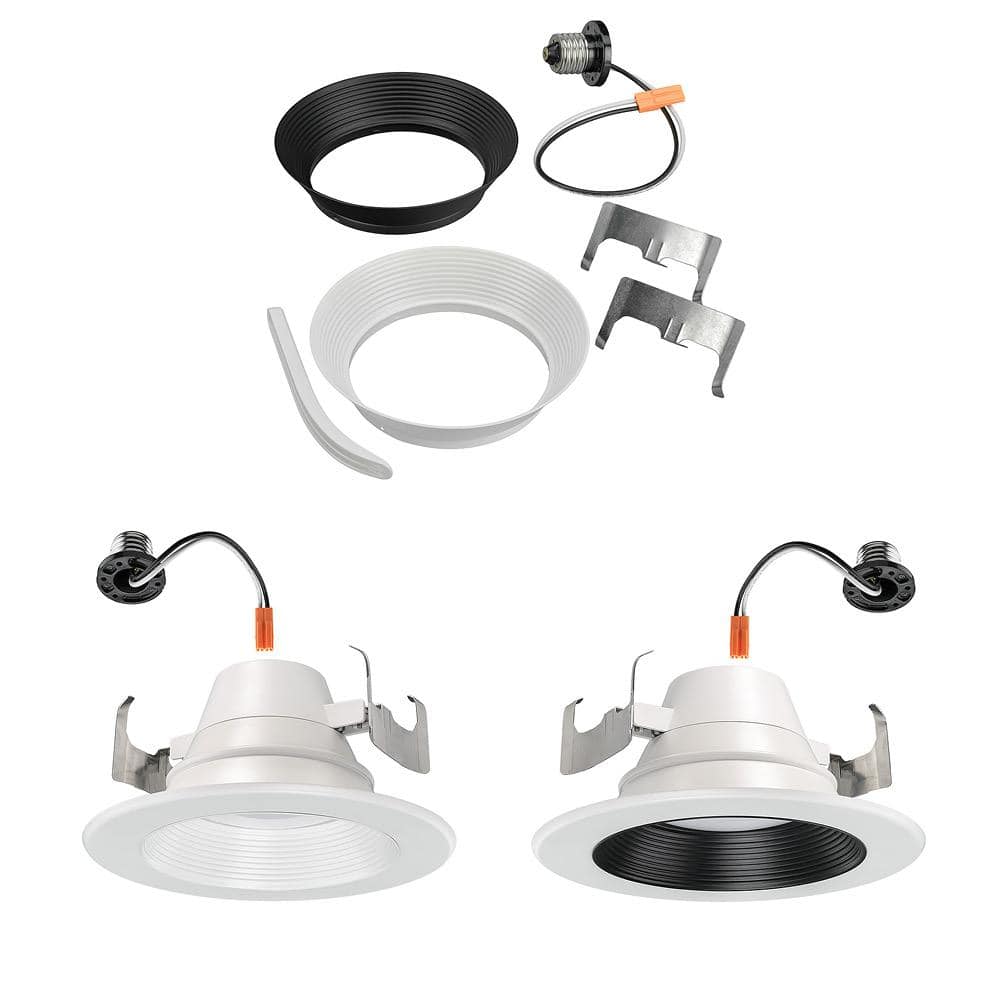 Commercial Electric 6 in. 30 Lighting Options Title 20 Integrated LED Recessed Light Trim Adjustable CCT New Construction Remodel Kitchen (3)
