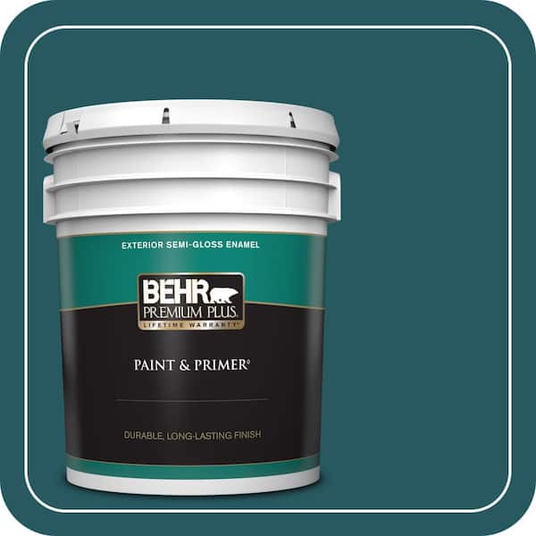 BEHR PREMIUM PLUS #PPF-56 Terrace Teal Enamel & Primer Color Sample (2)