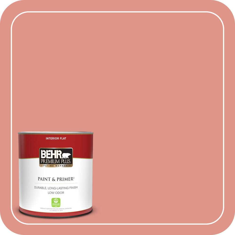 BEHR PREMIUM PLUS #BIC-18 Fresh Watermelon Flat Low Odor & Primer