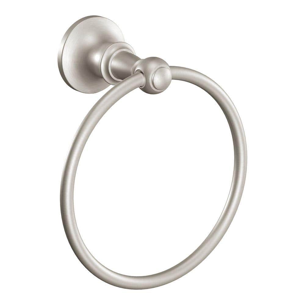 MOEN Vale Towel Ring in Spot Resist Brushed Nickel (1)