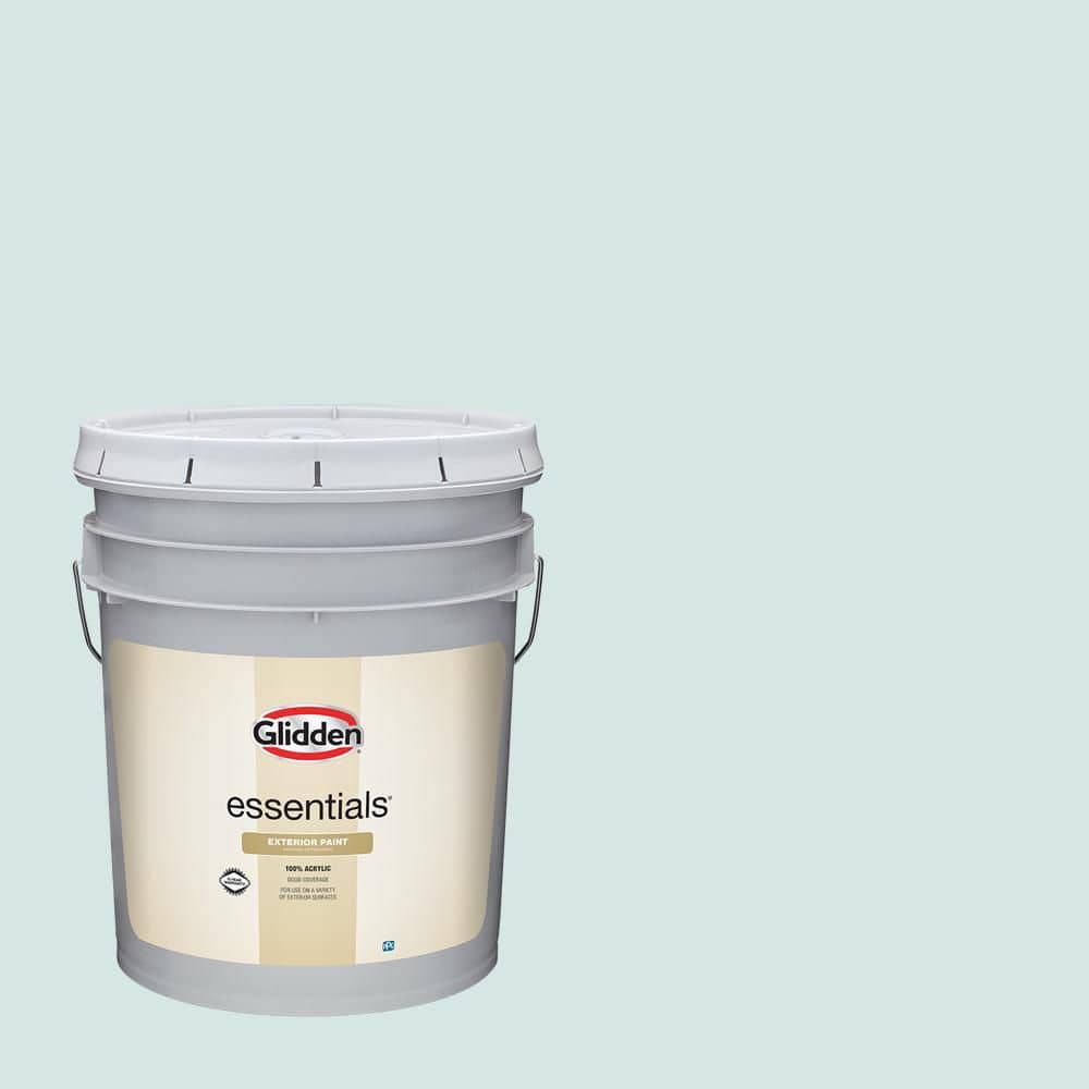 Glidden Essentials 5 gal. PPG1142-1 Peaceful Night Flat/Matte Exterior Paint