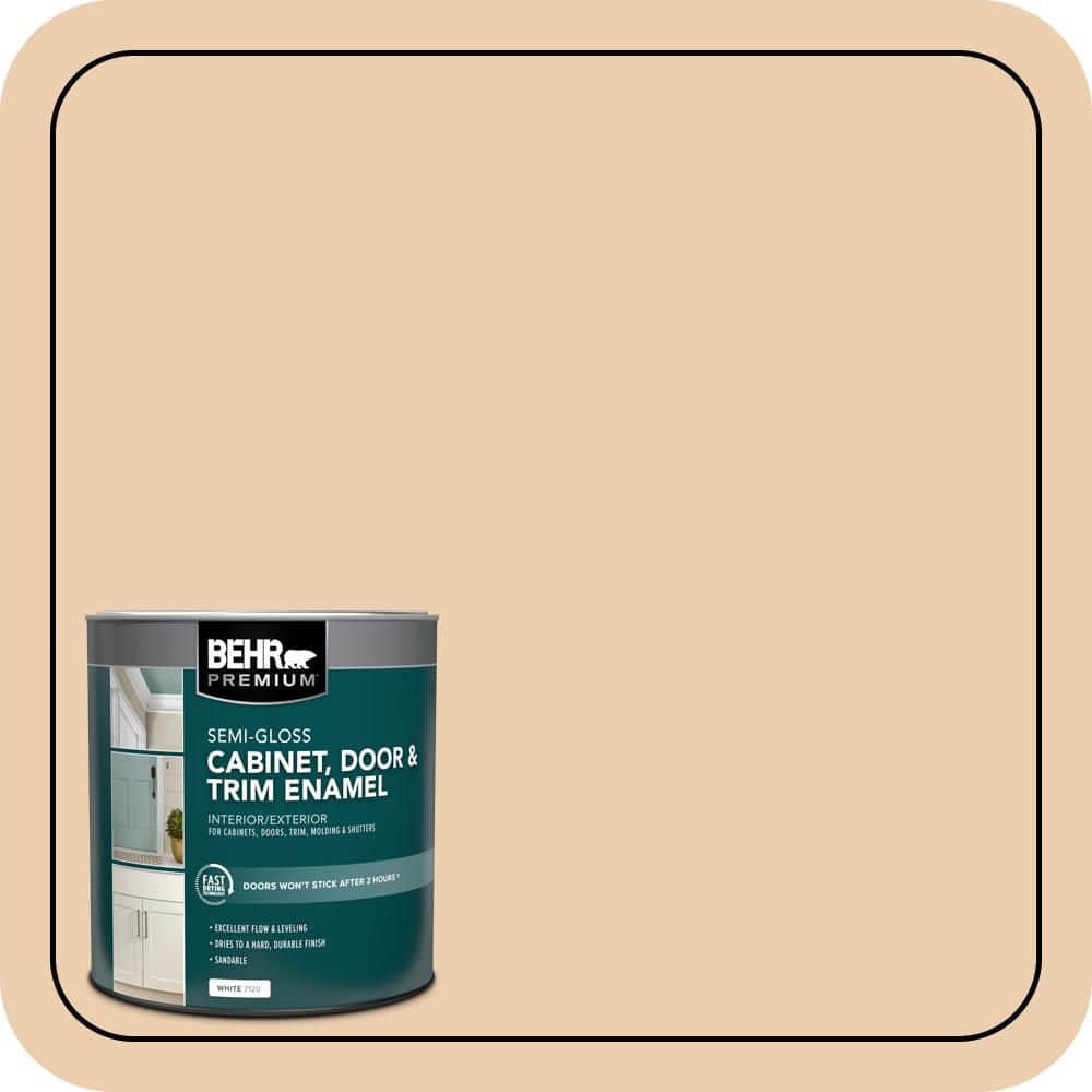 BEHR PREMIUM 1 qt. #S270-2 Chai Semi-Gloss Enamel Interior/Exterior Cabinet, Door & Trim Paint