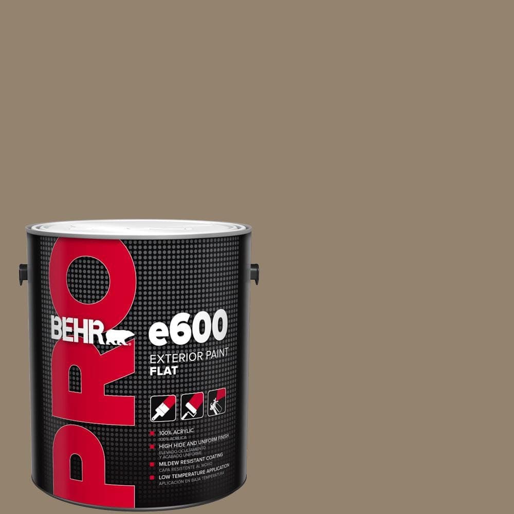 BEHR PRO 1 gal. #HDC-AC-14 Bristol Beige Flat Exterior Paint