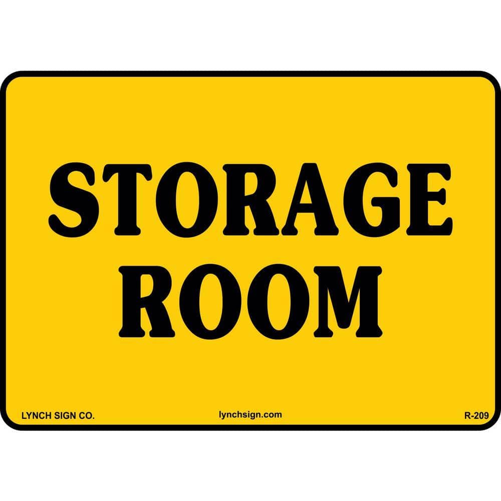Unbranded 14 in. x 10 in. Storage Room Sign Printed on More Durable, Thicker, Longer Lasting Styrene Plastic