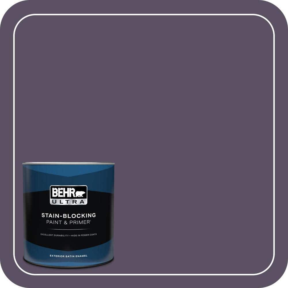 BEHR ULTRA 1 qt. #660F-7 Napa Grape Satin Enamel Exterior Paint & Primer (1)