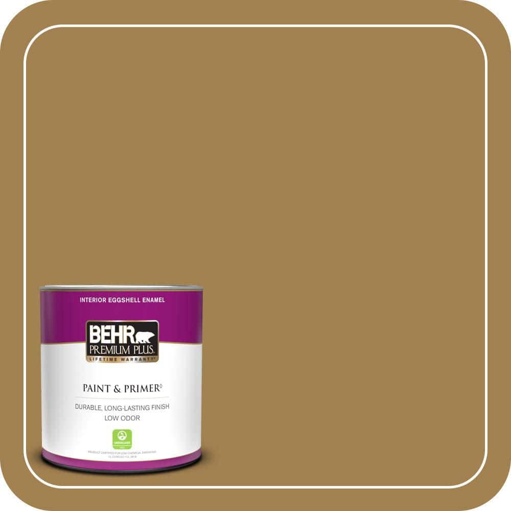 BEHR PREMIUM PLUS #340F-7 Woven Basket Enamel & Primer Color Sample