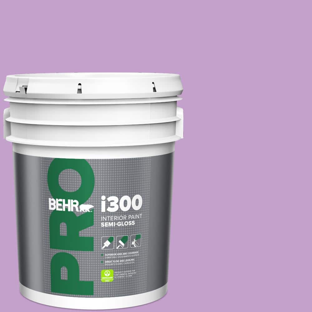 BEHR PRO 5 gal. #P100-4 Lovers Knot Semi-Gloss Interior Paint