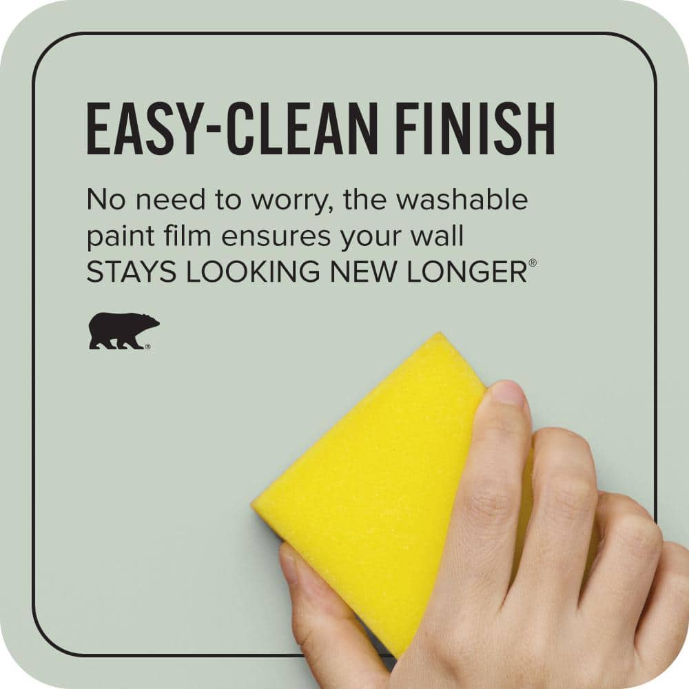 BEHR ULTRA 1 gal. #N400-2 Frosted Sage Extra Durable Eggshell Enamel Interior Paint & Primer (4)