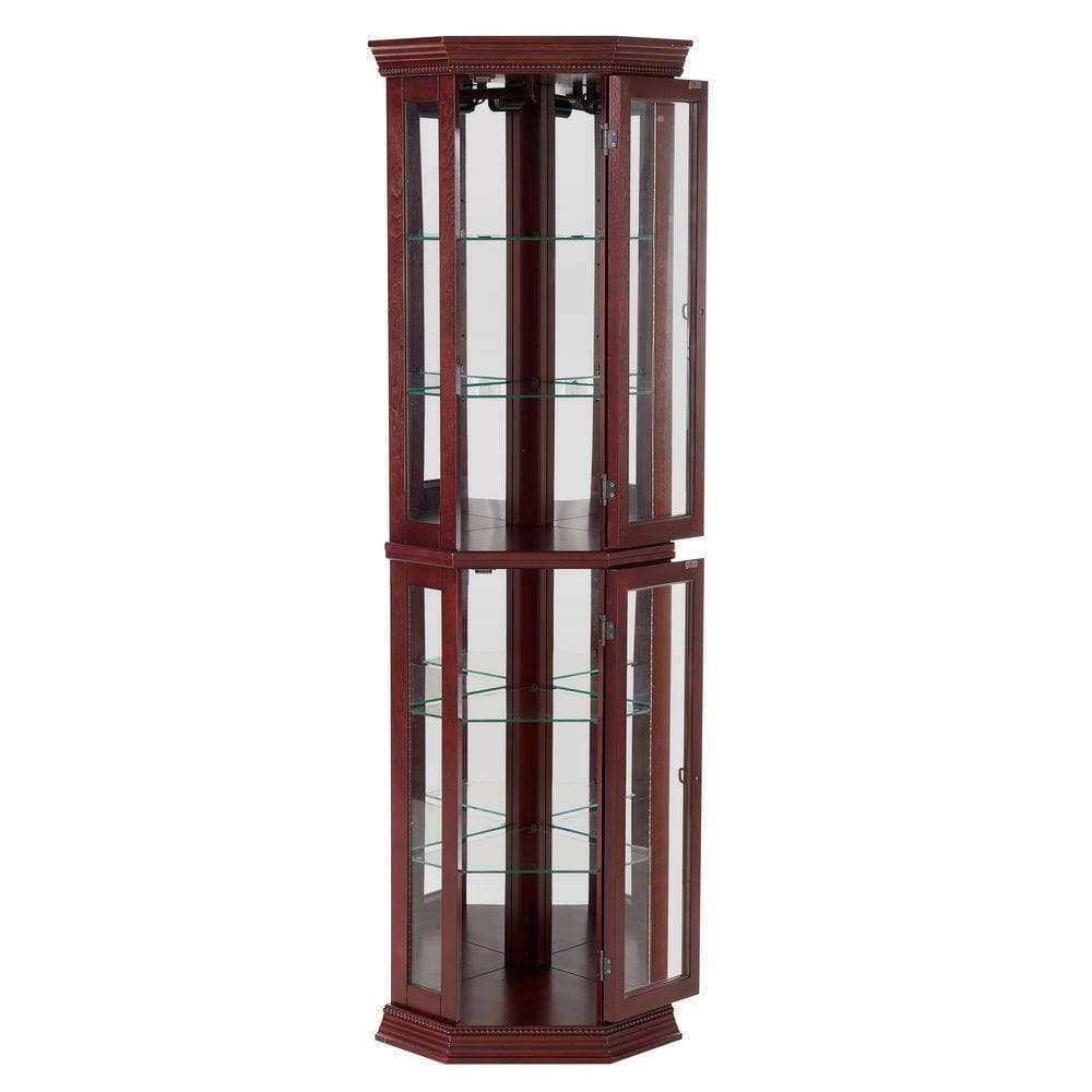 COWLOWN 21.5 in. W x 16 in. D x 69.75 in. H Bathroom Dark Brown Linen Cabinet (1)