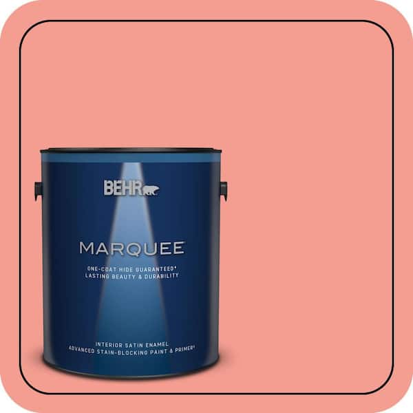 BEHR PREMIUM PLUS #170B-4 Cool Melon Enamel Low Odor & Primer (3)