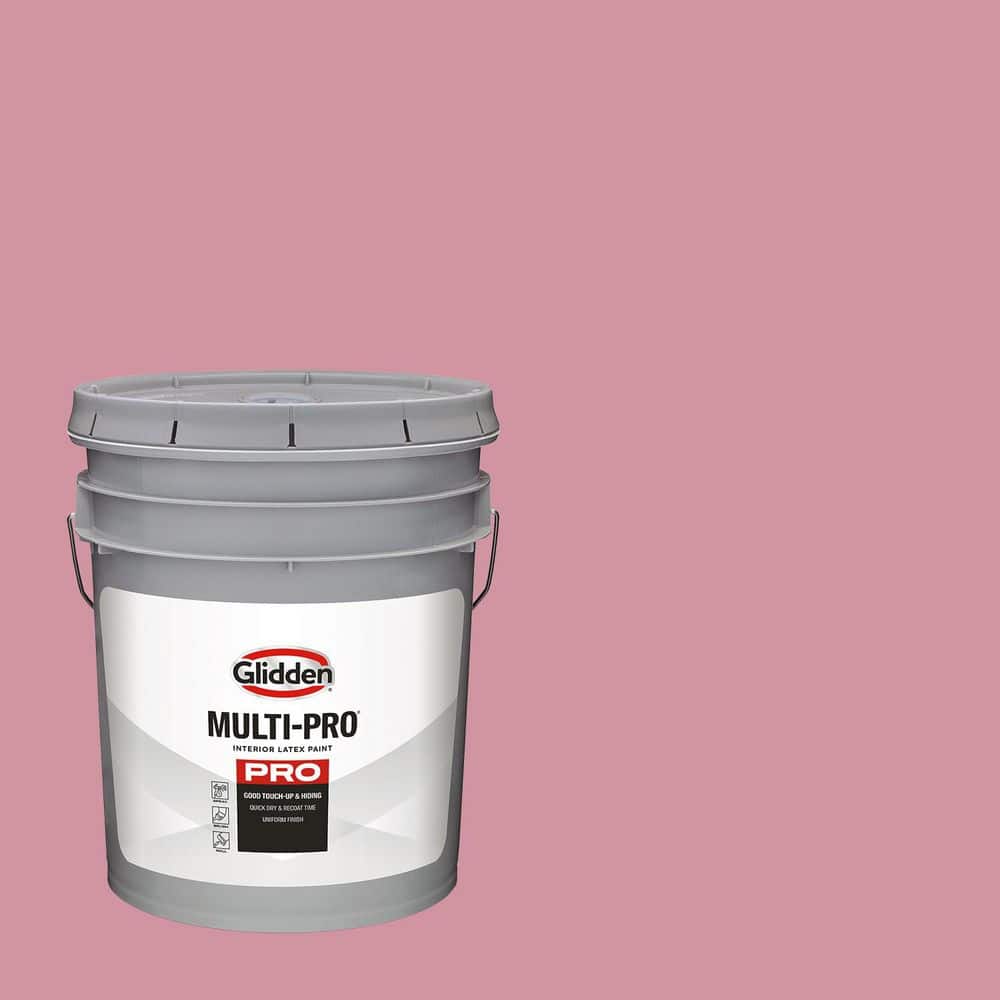 Glidden Multi-Pro 5 Gal. PPG1050-4 Madagascar Pink Eggshell Interior Paint