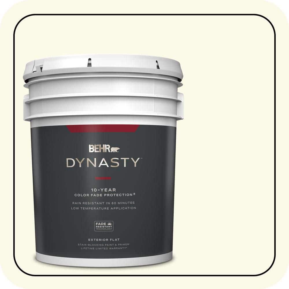 BEHR DYNASTY 5 gal. #BXC-86 Elderflower Flat Exterior Stain-Blocking Paint & Primer