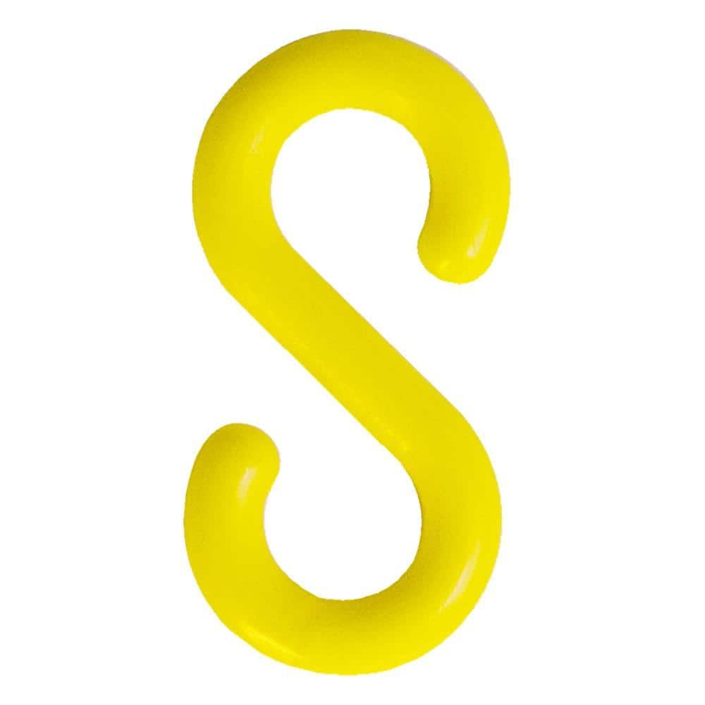 Mr. Chain 2 in. S-Hook in Yellow (25-Piece)