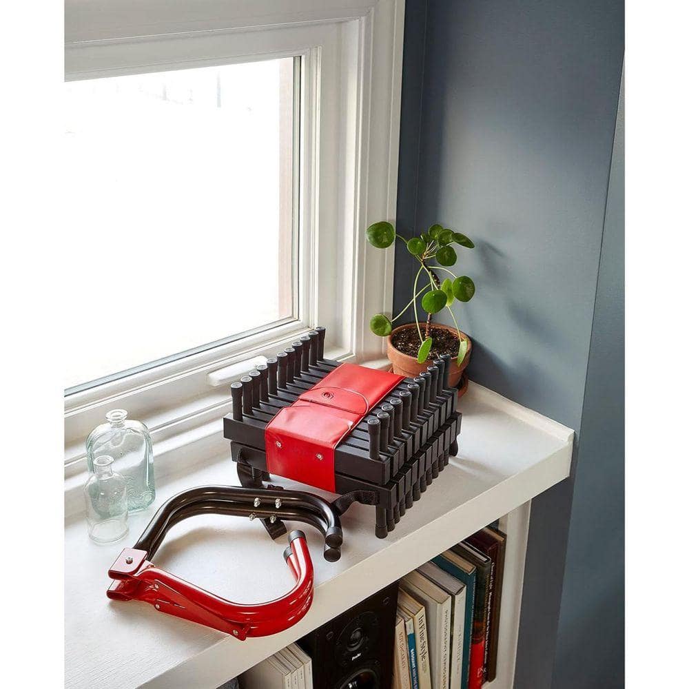 KIWDZFU 24 ft. 3-Story Retractable Fire Escape Ladder 375 lbs. Load Capacity Strong and Durable with Anti-Slip Rungs Black (2)