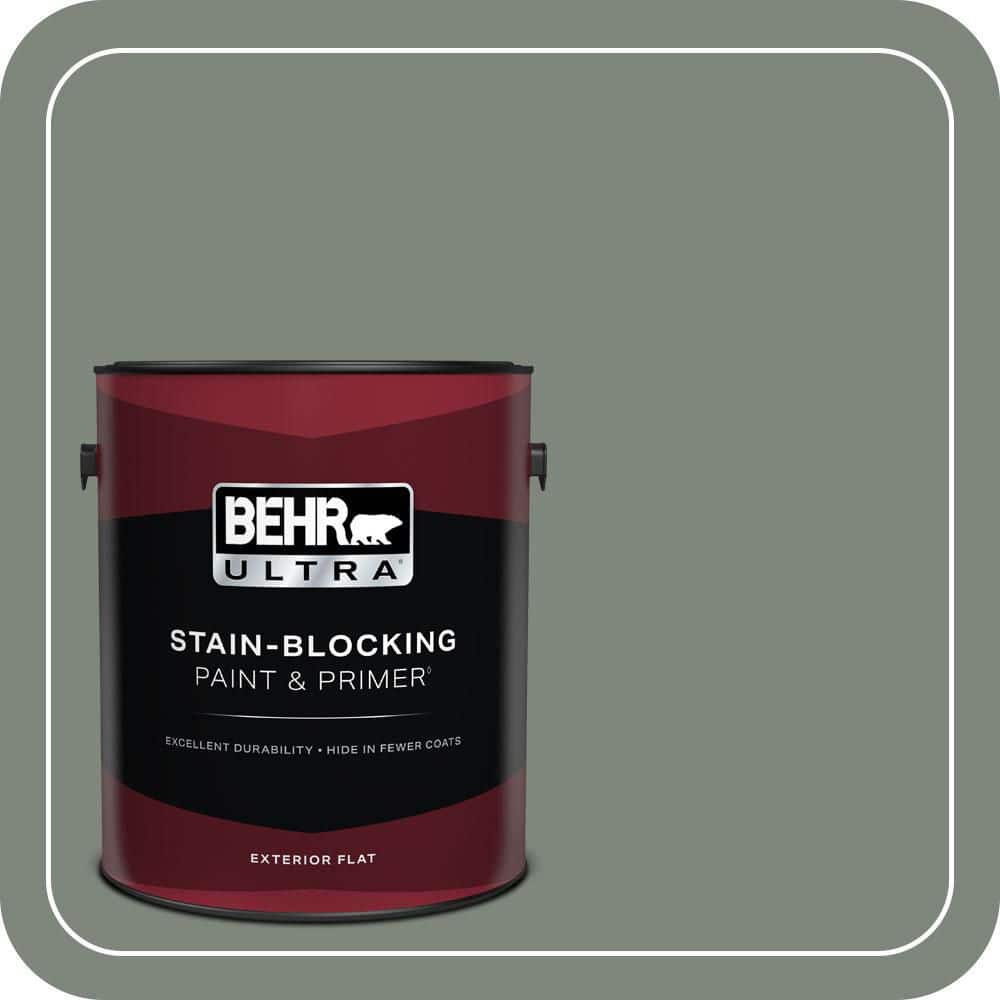 BEHR ULTRA 1 gal. #N410-5 Village Green Flat Exterior Paint & Primer
