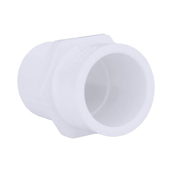 Charlotte Pipe 1 in. x 3/4 in. PVC Schedule 40 MPT x S Male Reducer Adapter (2)