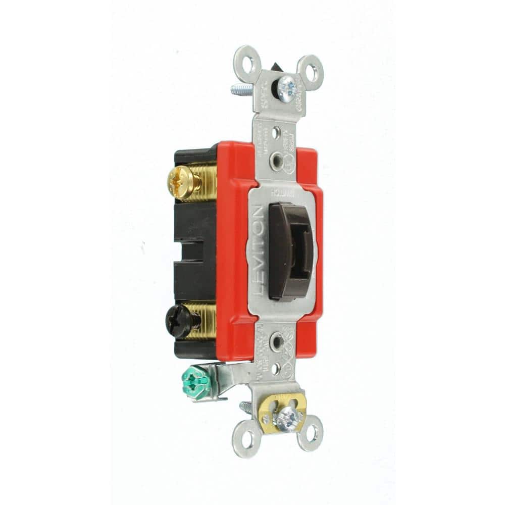 Leviton 20 Amp Industrial Grade Heavy Duty Double-Pole Locking Switch, 1222-2L (2)
